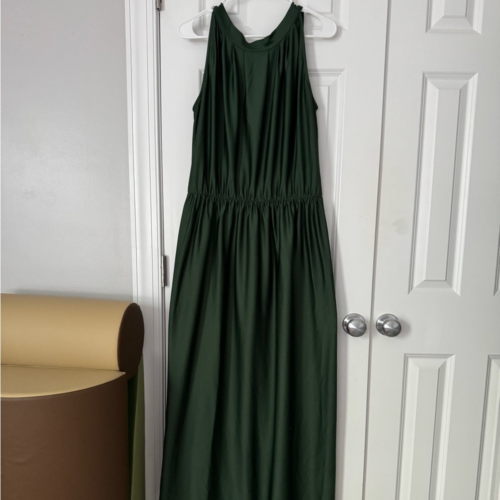 Elegant Green Maxi Dress